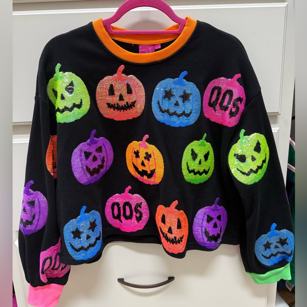 Queen of Sparkles Jack O Lantern Sweatshirt